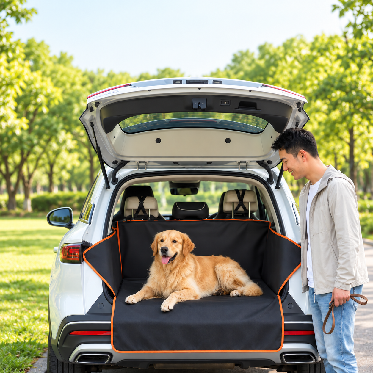 Housse de protection de coffre pour chien